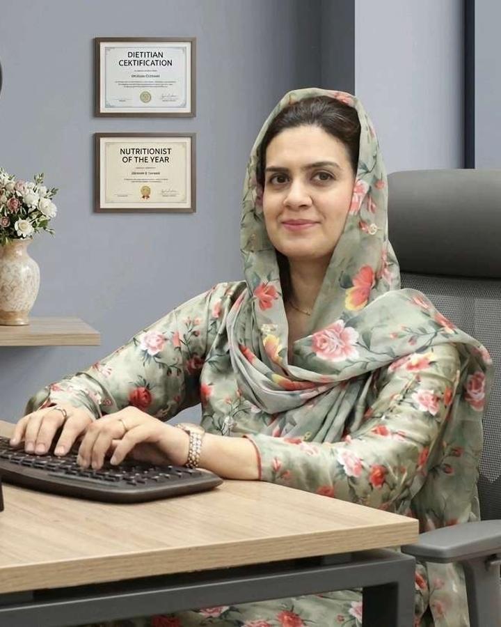 Zaineb Danish in her office