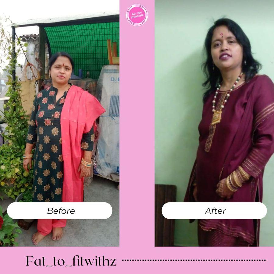 Client before and after transformation