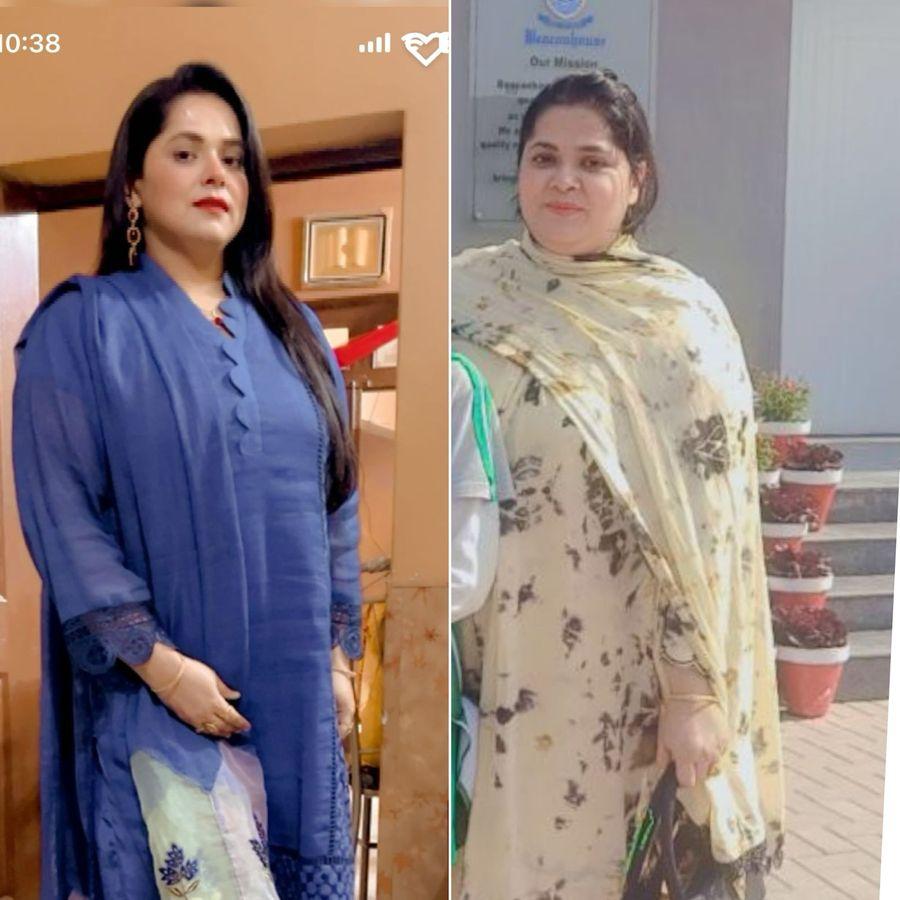 Client before and after transformation
